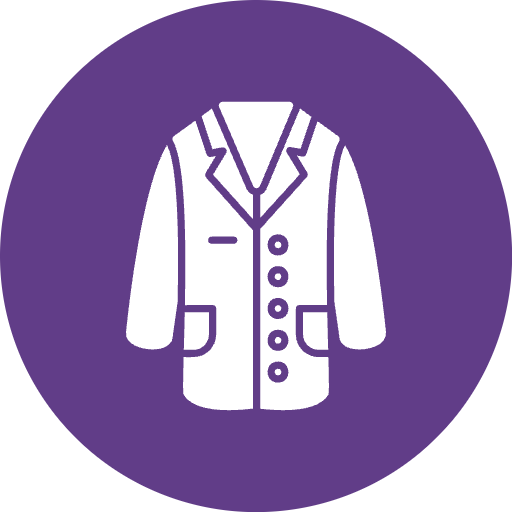 Ícone de uma prancheta com papel representando histórico médico